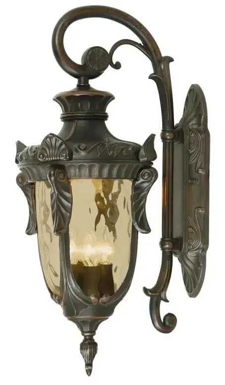 Elstead Lighting Philadelphia vonkajšie nástenné svietidlo 3x60 W hnedá PH2-L-OB