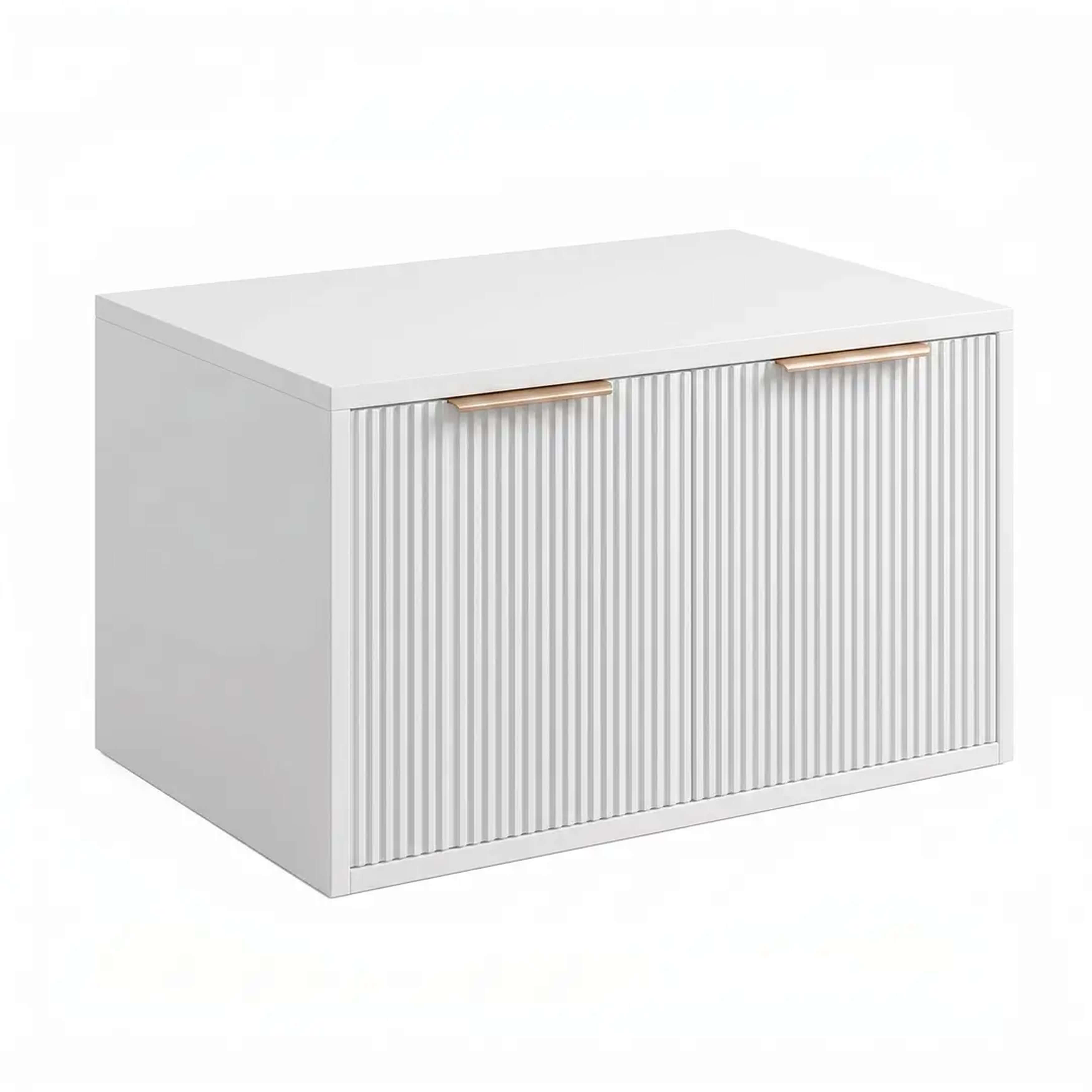 Rea Core skrinka 60x47x40 cm závesná kúpeľňová skrinka pod umývadlo biela REA-M0400