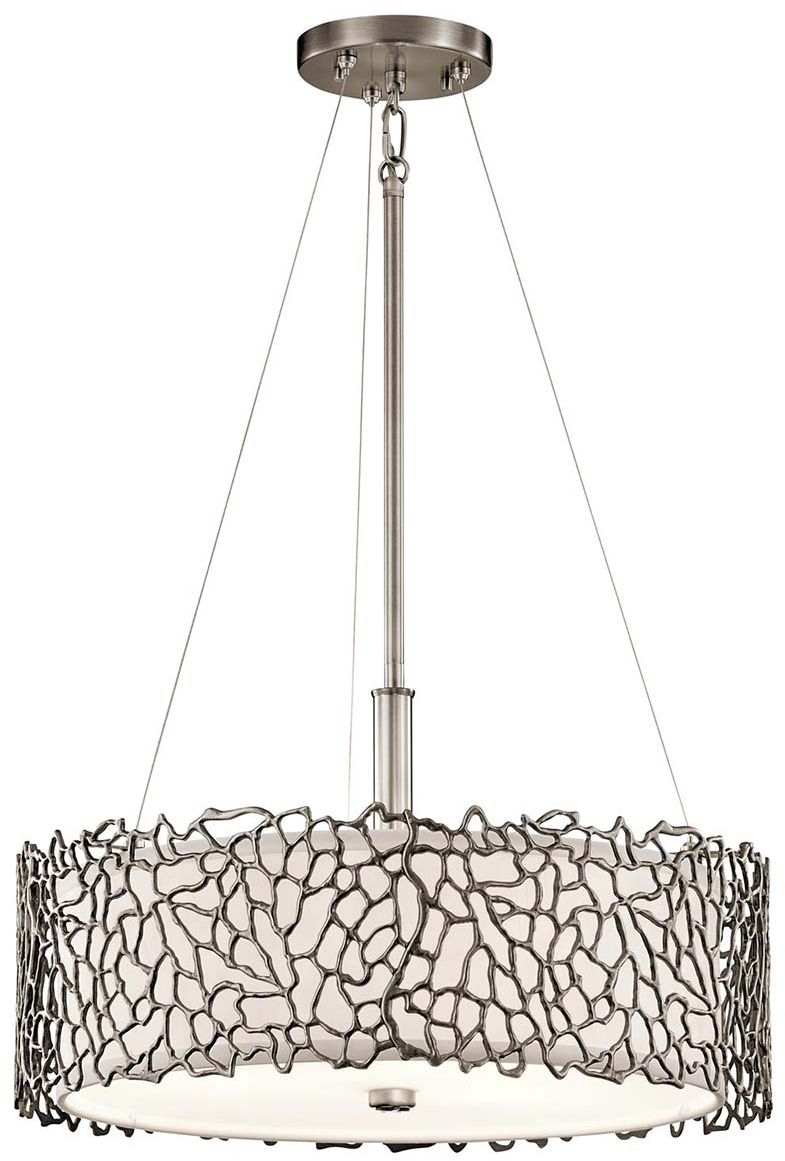 Elstead Lighting Silver Coral závesné svietidlo 3x60 W KL-SILVER-CORAL-P-A