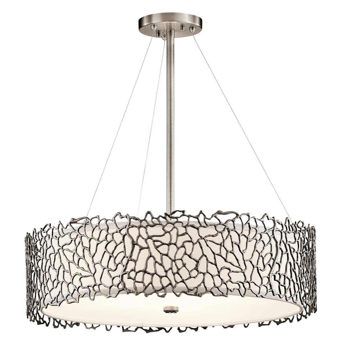 Elstead Lighting Silver Coral závesné svietidlo 4x60 W KL-SILVER-CORAL-P-B
