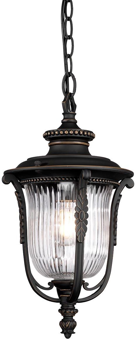 Elstead Lighting Luverne vonkajšie závesné svietidlo 1x60 W hnedá KL-LUVERNE8-M