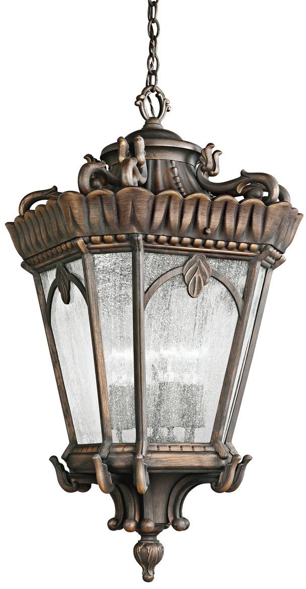 Elstead Lighting Tournai vonkajšie závesné svietidlo 4x60 W sivá-hnedá KL-TOURNAI8G-XL