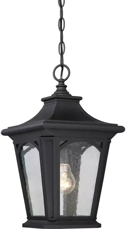 Elstead Lighting Bedford závesné svietidlo 1x60 W čierna QZ-BEDFORD8-S