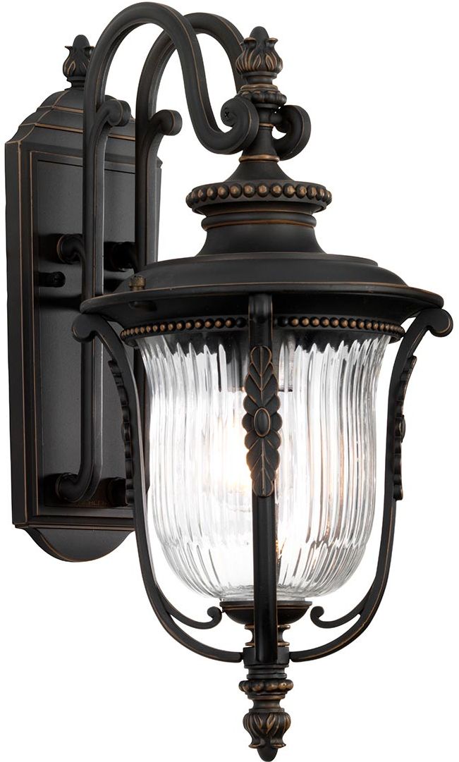 Elstead Lighting Luverne vonkajšie nástenné svietidlo 1x60 W hnedá KL-LUVERNE2-M