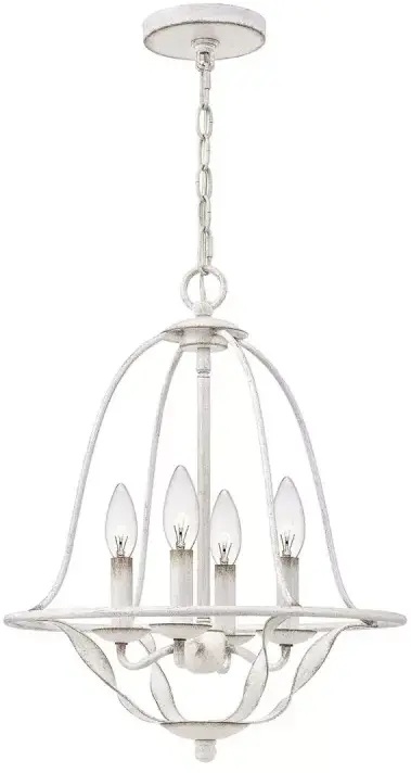 Elstead Lighting Bradbury závesné svietidlo 4x40 W biela QZ-BRADBURY-4P-AWH