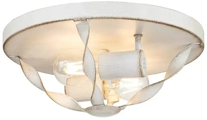 Elstead Lighting Bradbury stropné svietidlo 2x60 W biela QZ-BRADBURY-F-AWH