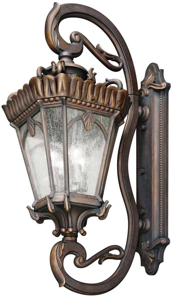 Elstead Lighting Tournai vonkajšie nástenné svietidlo 4x60 W sivá-hnedá KL-TOURNAI1G-XL