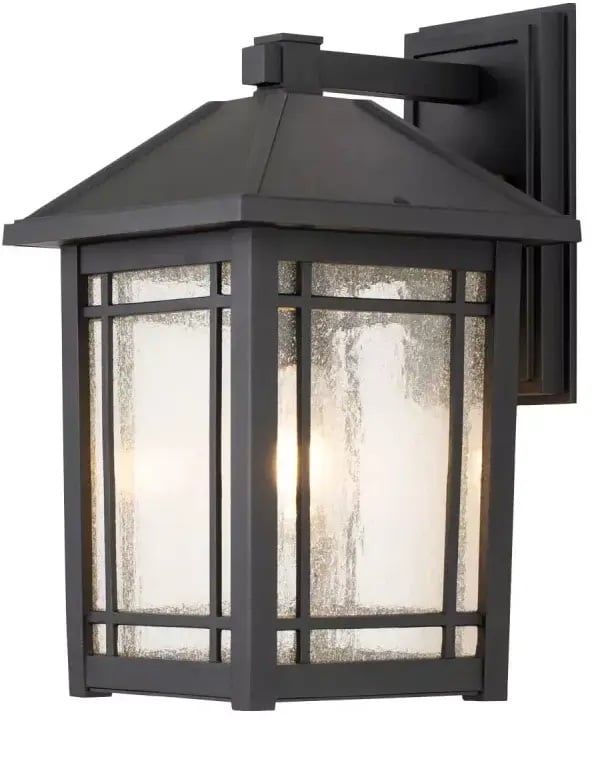 Elstead Lighting Cedar Point vonkajšie nástenné svietidlo 1x60 W čierna QZ-CEDAR-POINT-L-BK