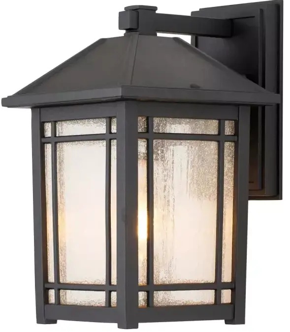 Elstead Lighting Cedar Point vonkajšie nástenné svietidlo 1x60 W čierna QZ-CEDAR-POINT-M-BK