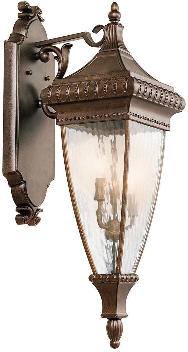Elstead Lighting Venetian Rain vonkajšie nástenné svietidlo 3x60 W hnedá KL-VENETIAN2-L