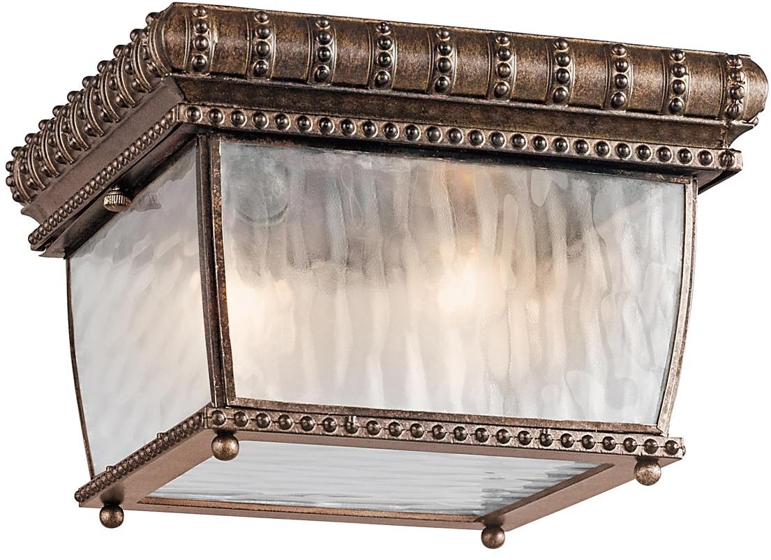 Elstead Lighting Venetian Rain exteriérové stropné svietidlo 2x60 W hnedá KL-VENETIAN-F