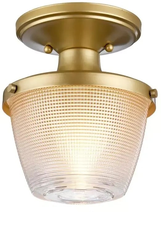 Elstead Lighting Dublin stropné svietidlo 1x40 W mosadzná QZ-DUBLIN-SF-PNBR