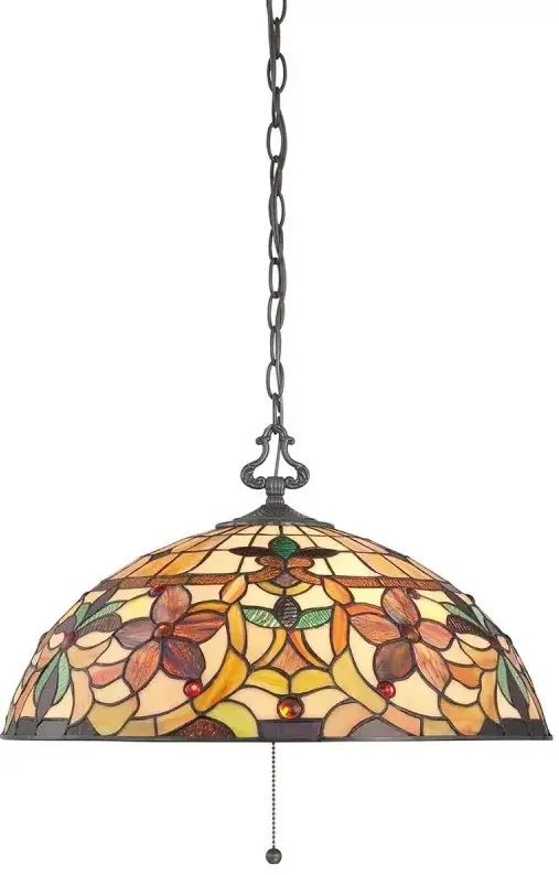 Elstead Lighting Kami závesné svietidlo 3x60 W hnedá QZ-KAMI-P