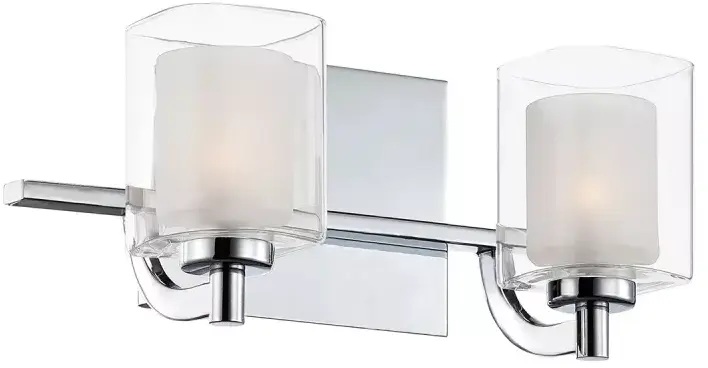 Elstead Lighting Kolt nástenná lampa 2x3 W chrómová QZ-KOLT2-PC-BATH