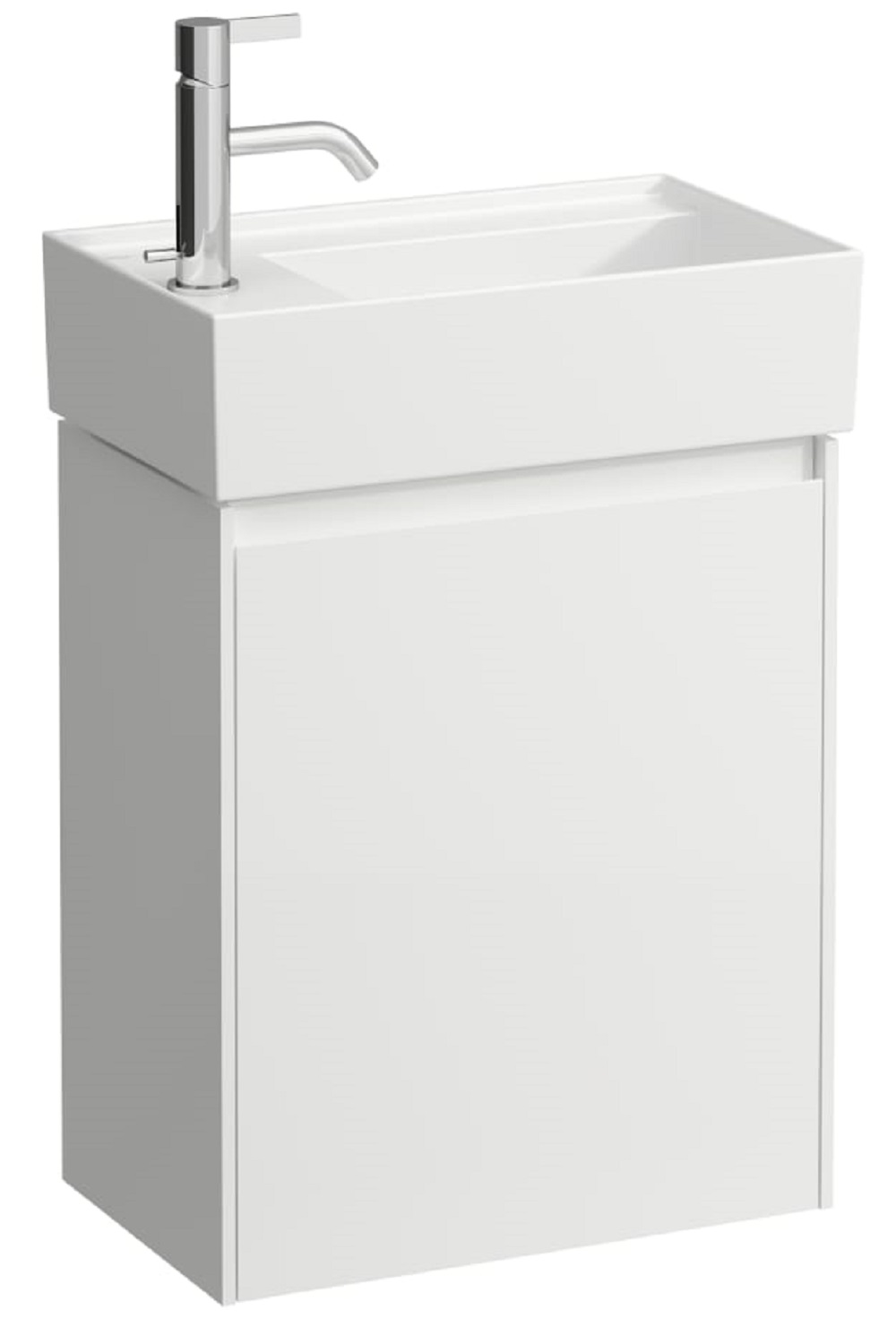 Laufen Lani skrinka 43.5x27x51.5 cm závesná kúpeľňová skrinka pod umývadlo biela H4039011122601
