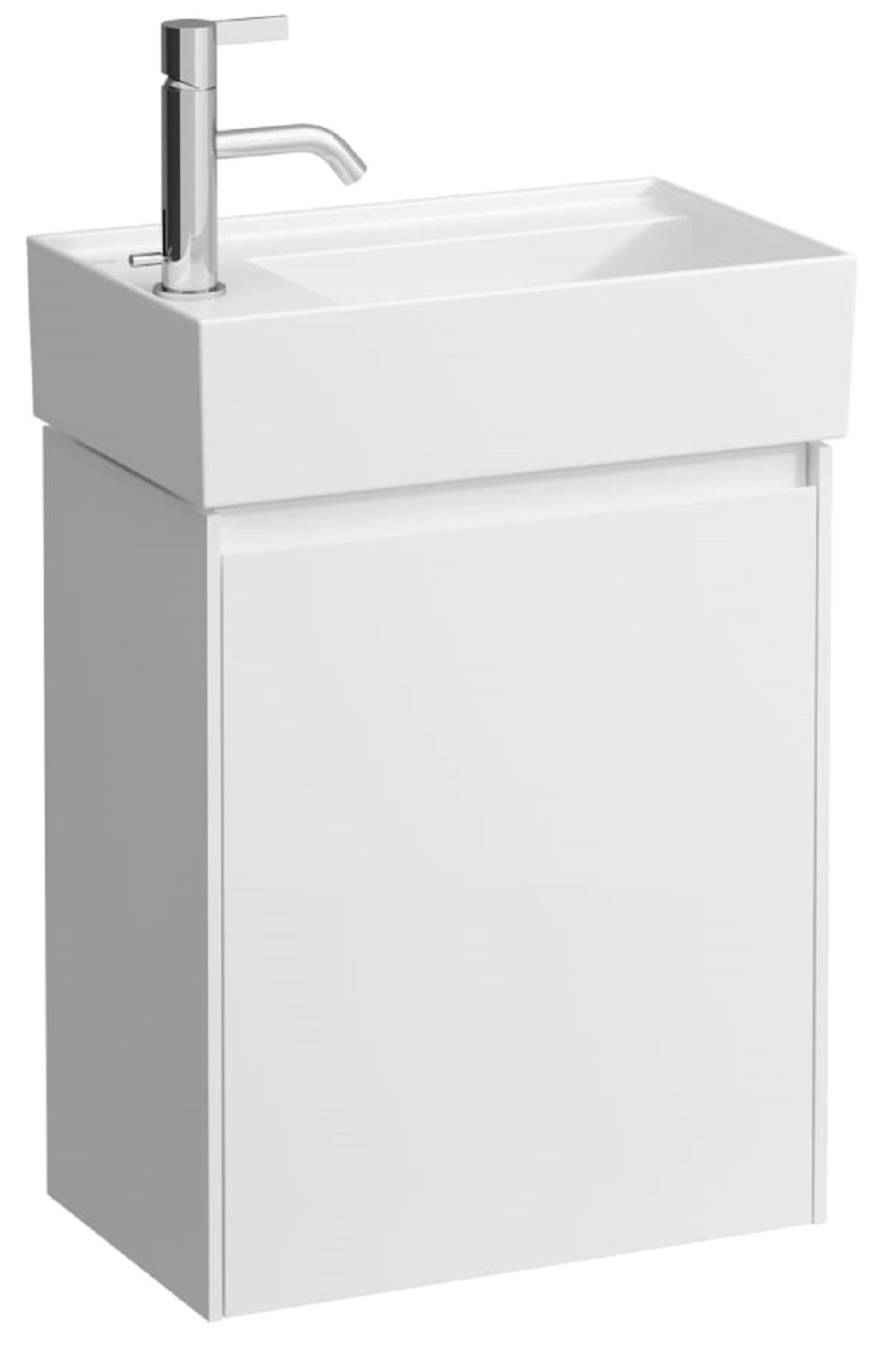 Laufen Lani skrinka 43.5x27x51.5 cm závesná kúpeľňová skrinka pod umývadlo biela H4039011122611