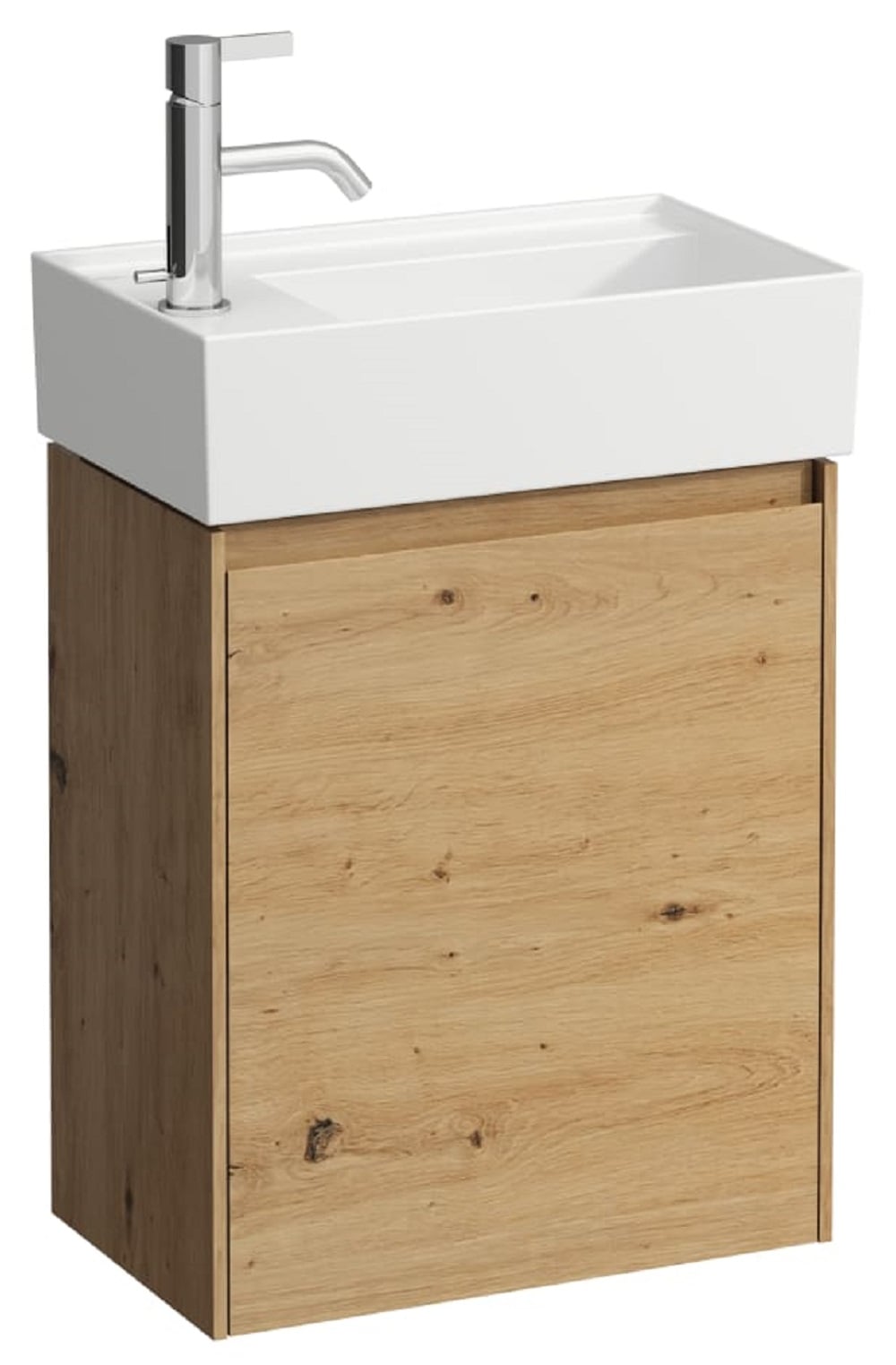 Laufen Lani skrinka 43.5x27x51.5 cm závesná kúpeľňová skrinka pod umývadlo dub H4039011122671