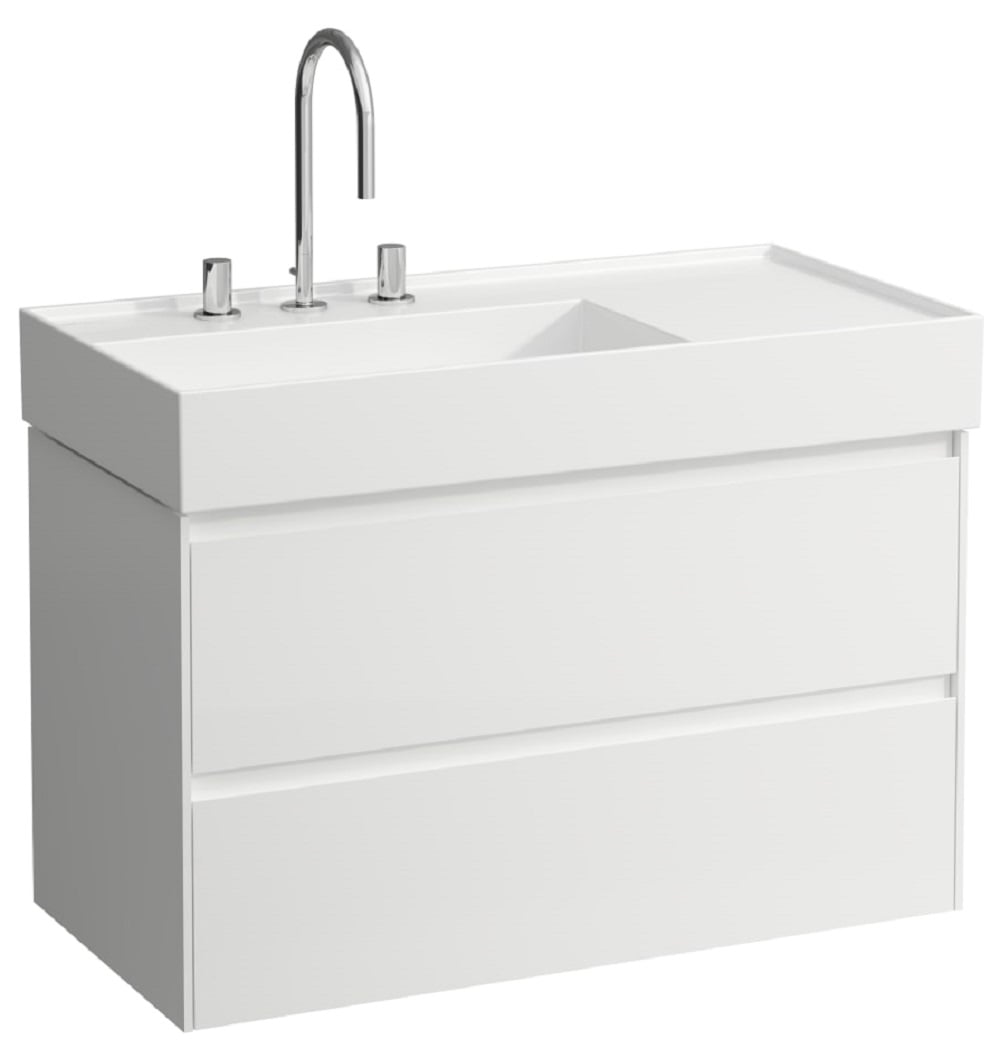 Laufen Lani skrinka 88x45x51.5 cm závesná kúpeľňová skrinka pod umývadlo biela H4039521122611