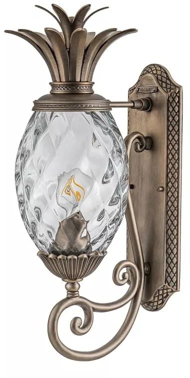 Elstead Lighting Plantation vonkajšie nástenné svietidlo 1x40 W hnedá HK-PLANTATION-M-BU
