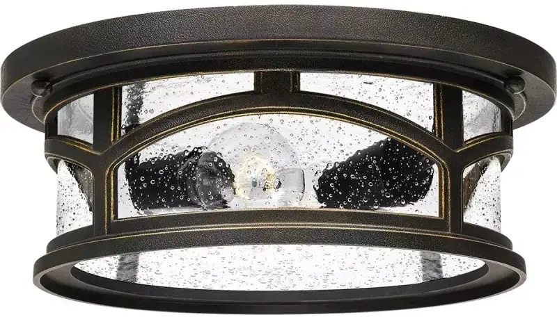Elstead Lighting Marblehead vonkajšia stropná lampa 2x60 W hnedá QZ-MARBLEHEAD-F