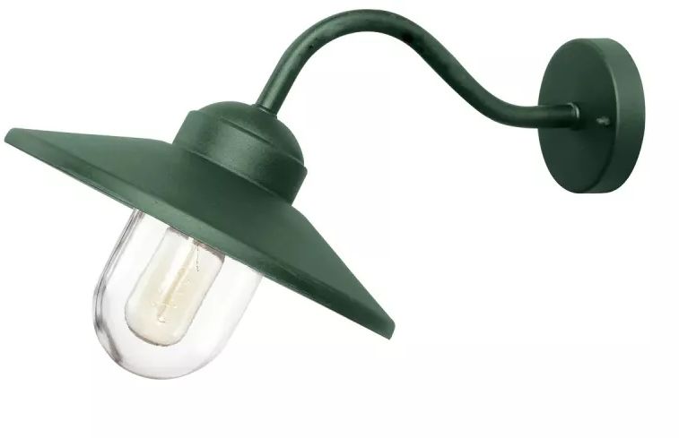 Elstead Lighting Klampenborg vonkajšie nástenné svietidlo 1x60 W zelená KLAMPENBORG-FGR
