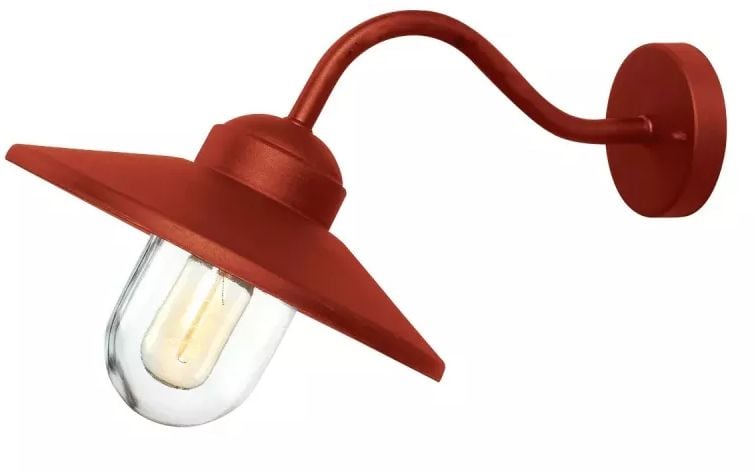 Elstead Lighting Klampenborg vonkajšie nástenné svietidlo 1x60 W červená KLAMPENBORG-OXR