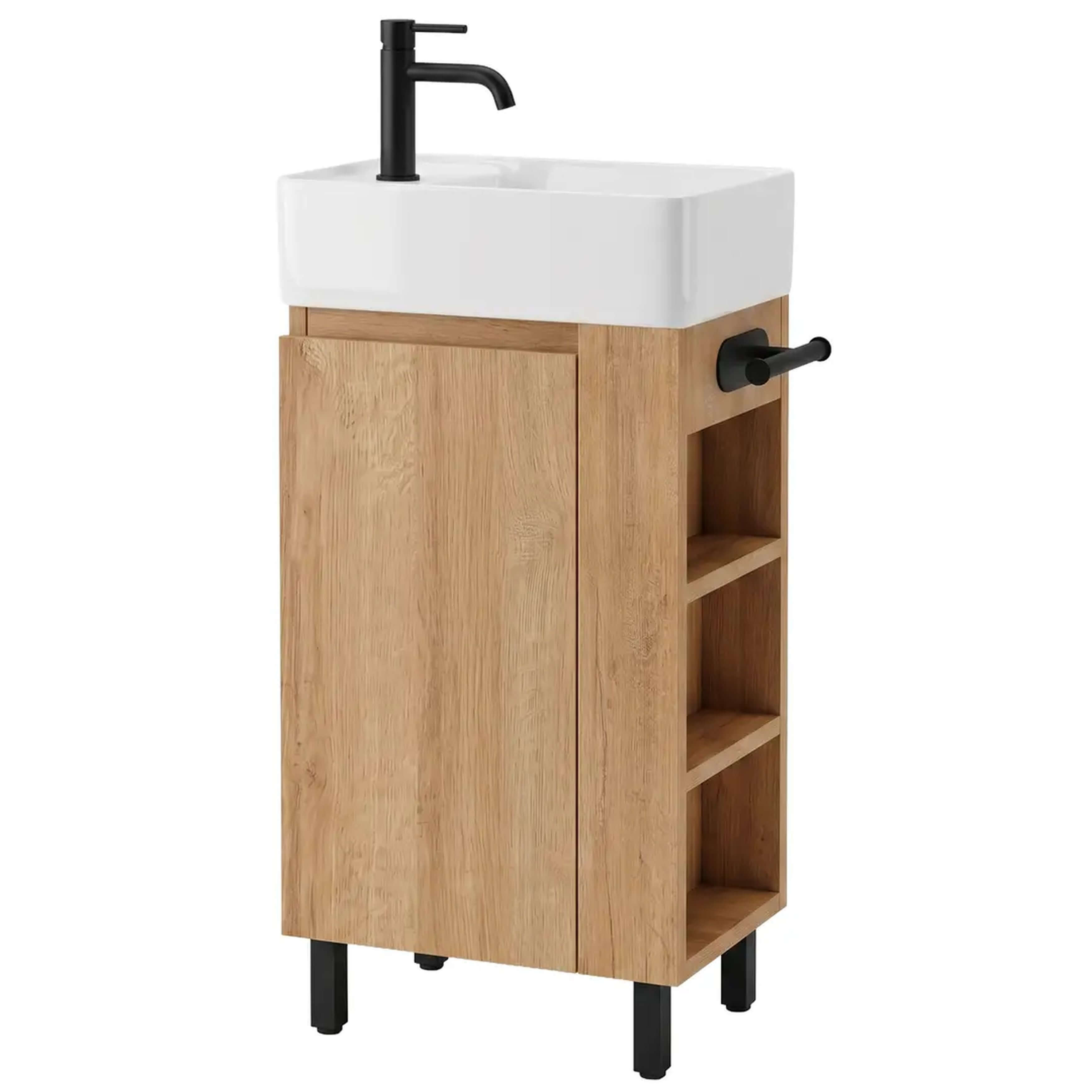 Rea Astra umývadlo so skrinkou 43 cm hnedá REA-M0404