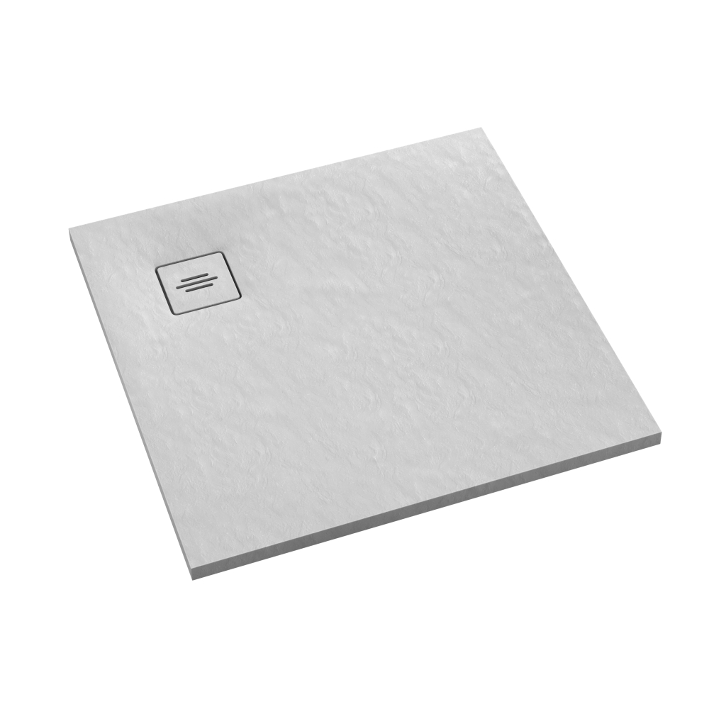 Schedline Protos White Stone obdĺžniková sprchová vanička 100x70 cm biela 3SP.P1P-70100/B/ST-M1/B/ST