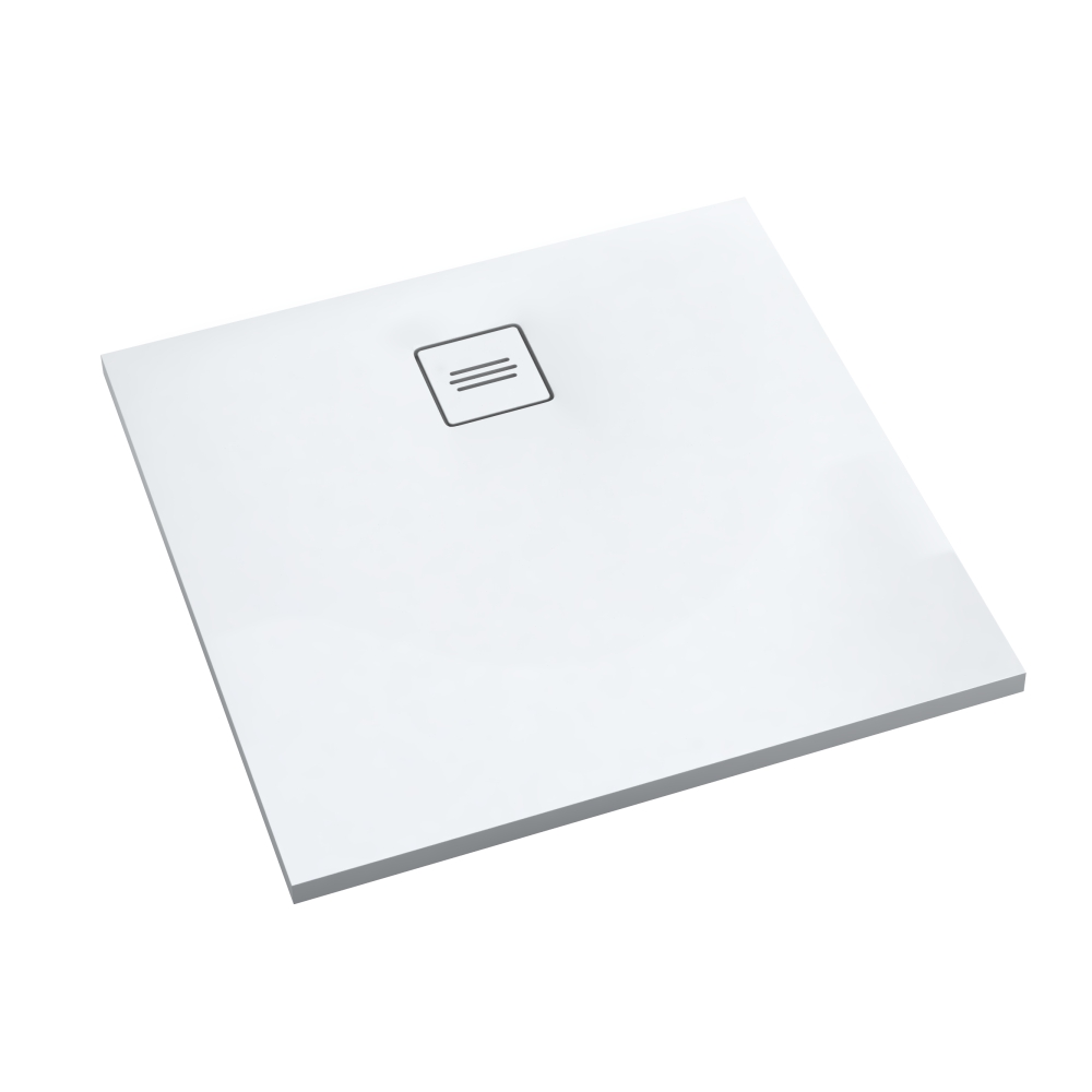 Schedline Protos Smooth White štvorcová sprchová vanička 100x100 cm biela 3SP.P2K-100100-M1