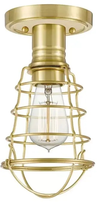 Elstead Lighting Mixon stropné svietidlo 1x60 W mosadzná QZ-MIXON-SF-BB