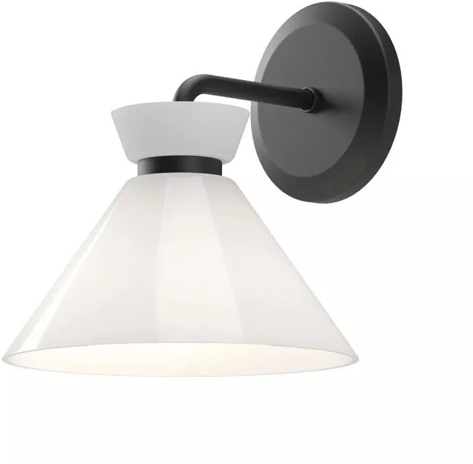Elstead Lighting Halston nástenná lampa 1x40 W čierna ALM-HALSTON-1WB-BK