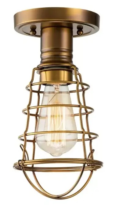 Elstead Lighting Mixon stropné svietidlo 1x60 W mosadzná QZ-MIXON-SF-WS