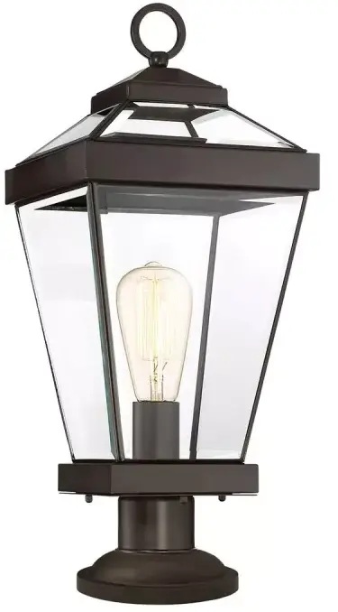 Elstead Lighting Ravine vonkajšia stojaca lampa 1x60 W hnedá QZ-RAVINE3-M