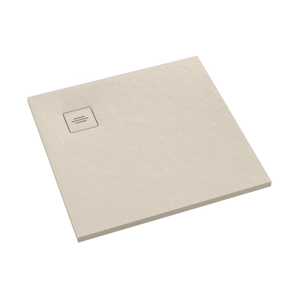 Schedline Protos Cashmere Stone štvorcová sprchová vanička 80x80 cm béžová 3SP.P1K-8080/PK/ST-M1/PK/ST