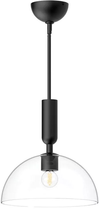 Elstead Lighting Jude stropné svietidlo 1x30 W čierna ALM-JUDE-P-MB-CL