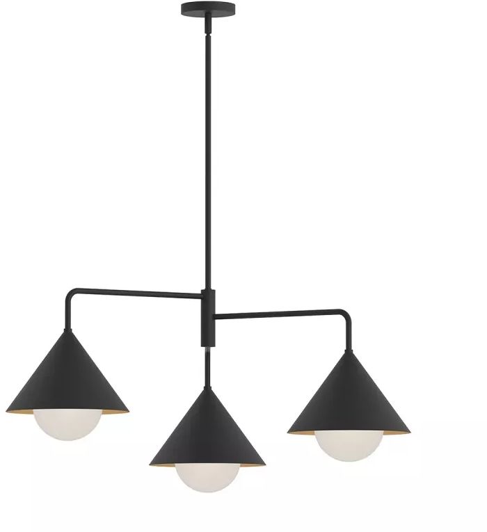 Elstead Lighting Remyck stropné svietidlo 3x60 W čierna ALM-REMYCK3-BK
