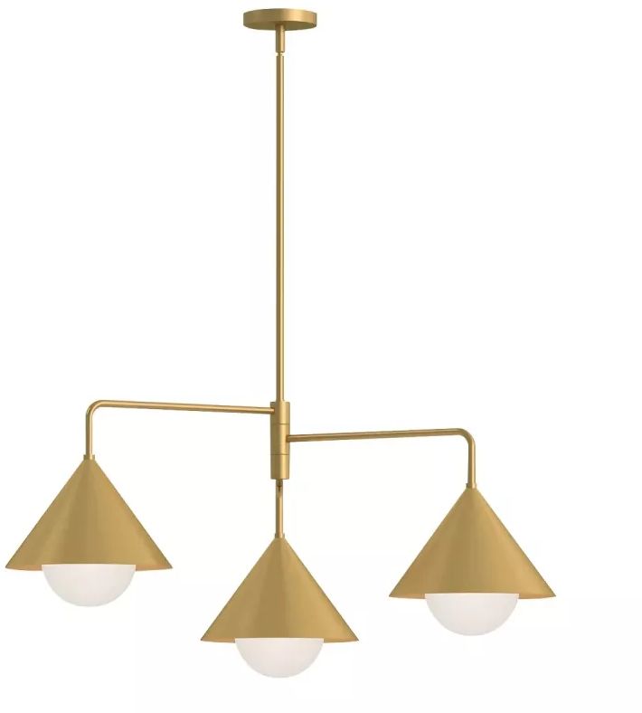 Elstead Lighting Remyck stropné svietidlo 3x60 W zlatá ALM-REMYCK3-GD