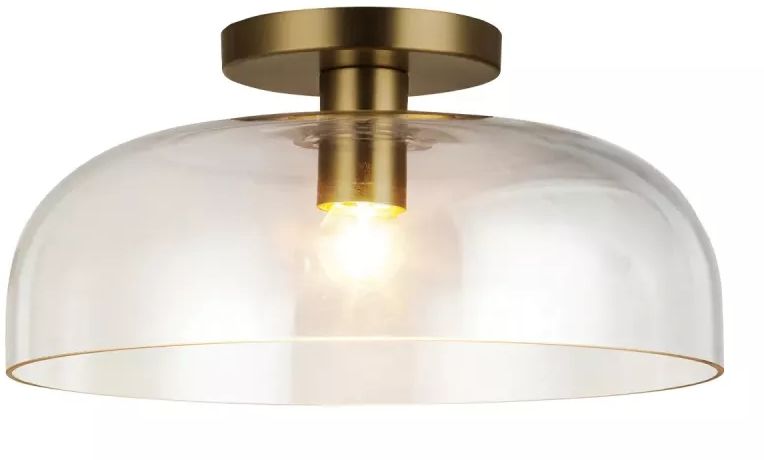 Elstead Lighting Sylvia stropné svietidlo 1x60 W zlatá ALM-SYLVIA-SF-BG-CL