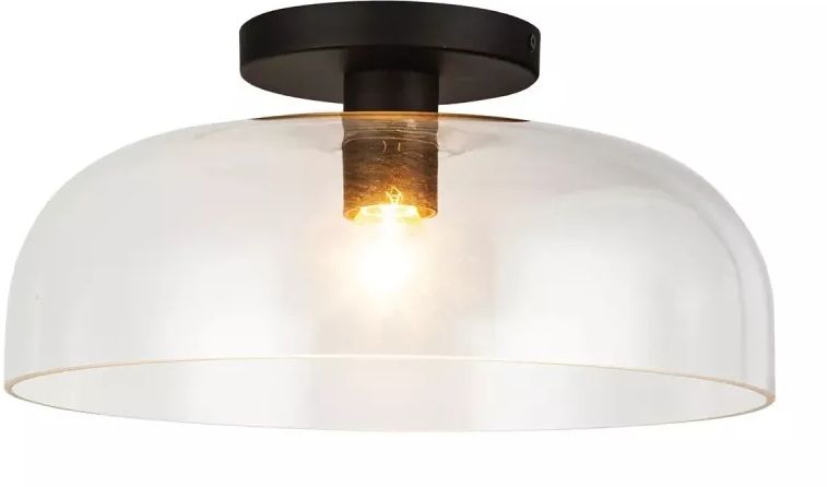 Elstead Lighting Sylvia stropné svietidlo 1x60 W čierna ALM-SYLVIA-SF-BK-CL