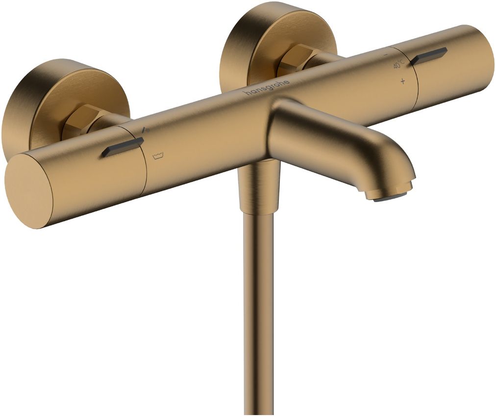 Hansgrohe Ecostat Fine vaňová/sprchová batéria nástenná s termostatom zlatá 13325140