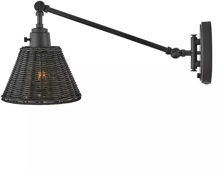 Elstead Lighting Arti nástenná lampa 1x60 W čierna HK-ARTI-1W-BK-BR