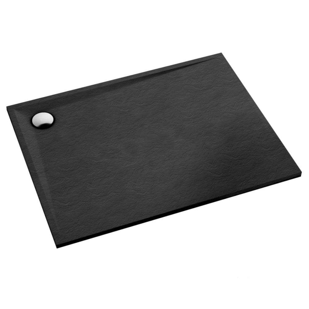 Schedline Libra Black Stone obdĺžniková sprchová vanička 100x90 cm čierna 3SP.L1P-90100/C/ST