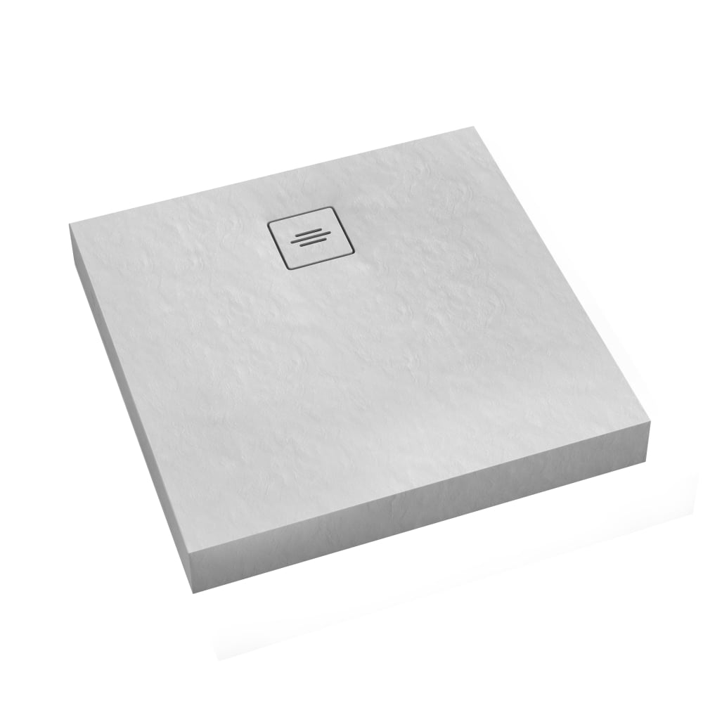 Schedline Nonlimits White Stone obdĺžniková sprchová vanička 90x80 cm biela 3ST.N1P-8090/B/ST-M1/B/ST