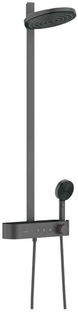 Hansgrohe Pulsify S sprchová súprava nástenná s termostatom s dažďovou sprchou chrómová-čierna 24240340