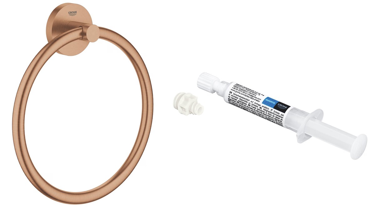 Súprava vešiak na uterák Grohe Start 41174DL0, lepidlo Grohe QuickGlue 41127000