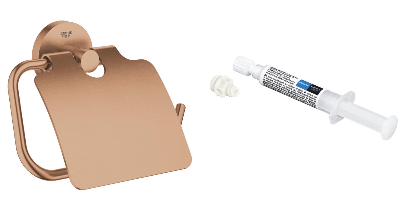 Súprava držiak na toaletný papier Grohe Start 41179DL0, lepidlo Grohe QuickGlue 41127000