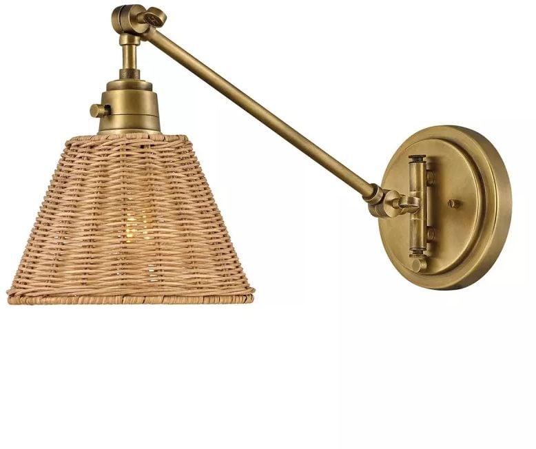 Elstead Lighting Arti nástenná lampa 1x60 W mosadzná HK-ARTI-1W-HB-NR