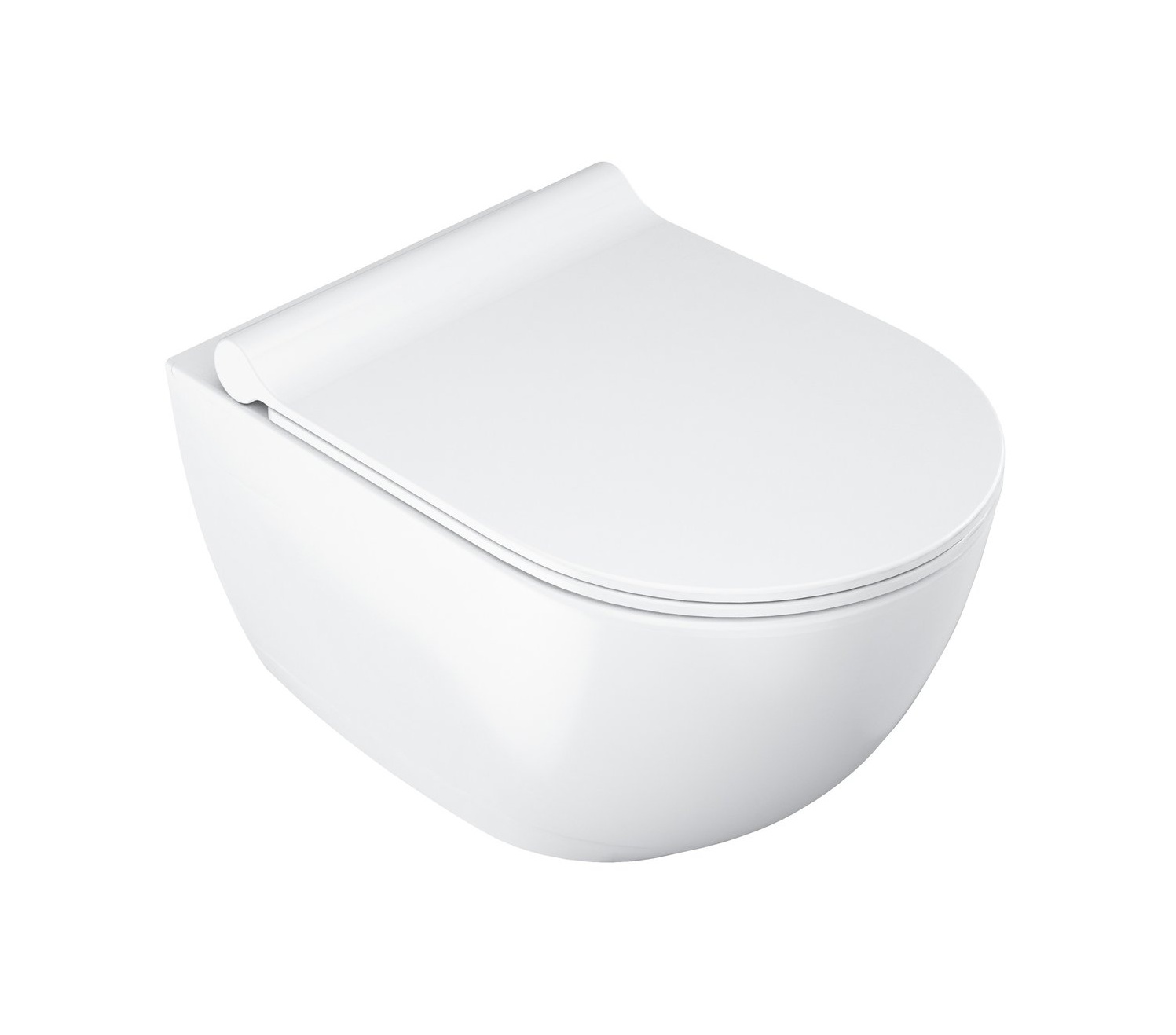 Ravak Chrome wc misa s pomaly sa sklápajúcim sedadlom závesné bez oplachovacieho kruhu biela lesklá X03081