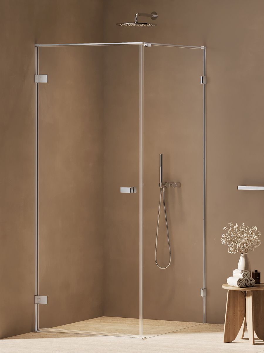 New Trendy Oxia sprchovací kút 120x70 cm štvorcová chromová lesklé/priehľadné sklo AXJ-0059