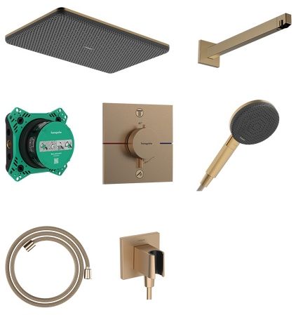 Hansgrohe Raindance Alive Q sprchová súprava podomietková s termostatom s dažďovou sprchou || 24620140